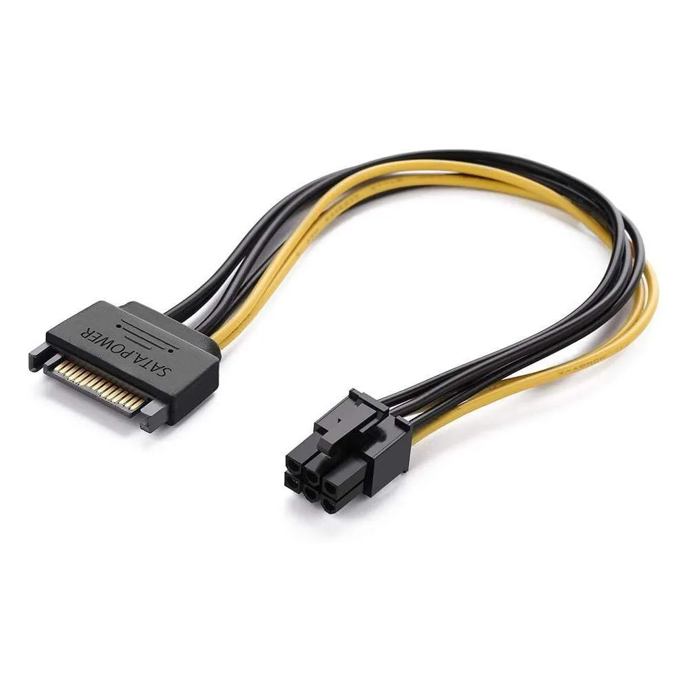 Vszerda Vszerda 6 Pin to SATA 15 Pin Power Cable 20cm — product photo