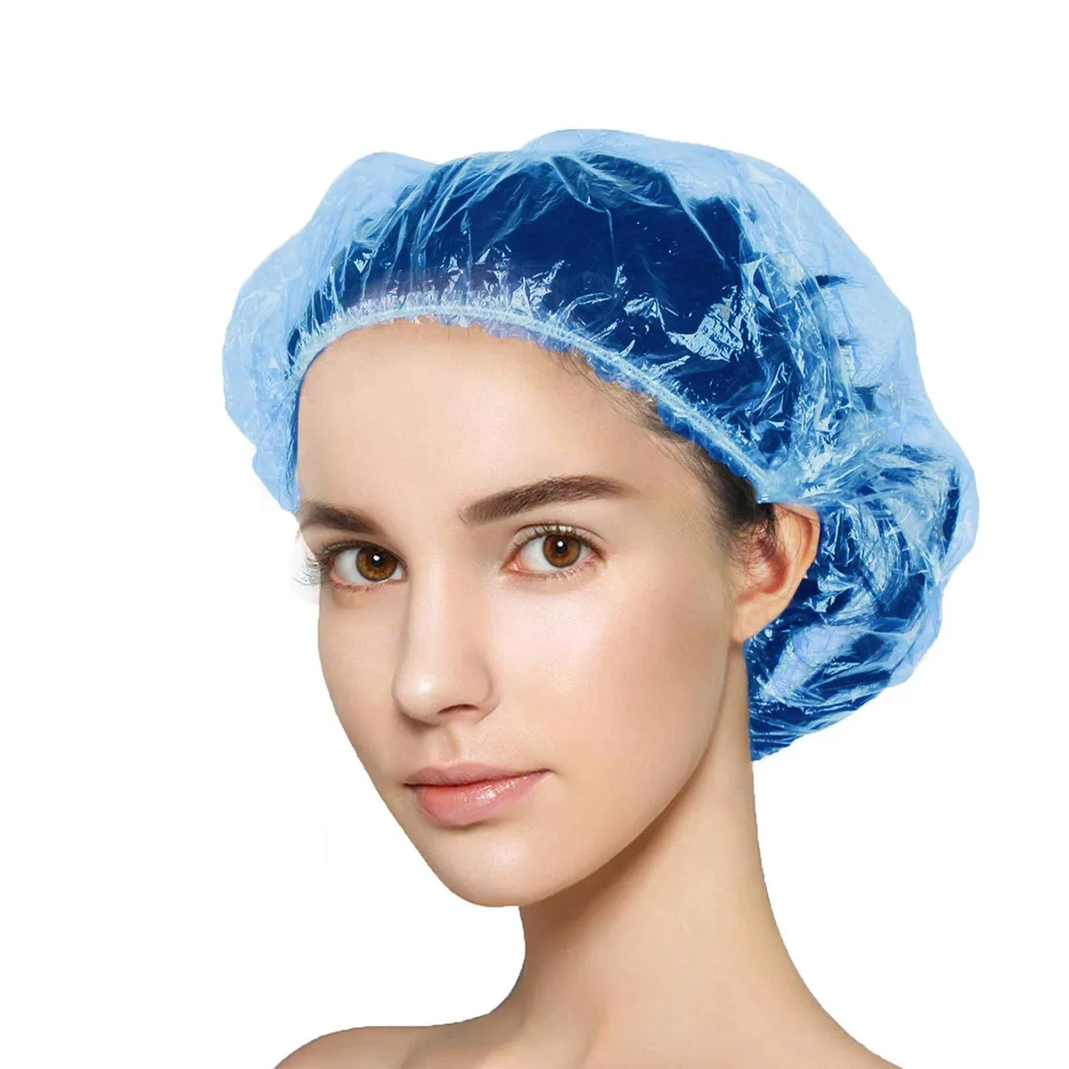 Years calm YC-YM-007 Disposable Shower Caps Bath 110 Pack 11.4" 20.5" Clear — product photo