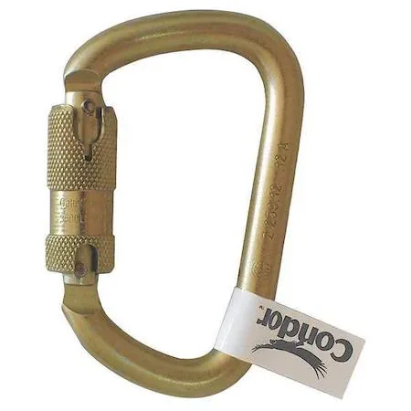 Condor Condor 16V854 Auto-Lock Oval Carabiner Yellow traffic safety equipment — product photo