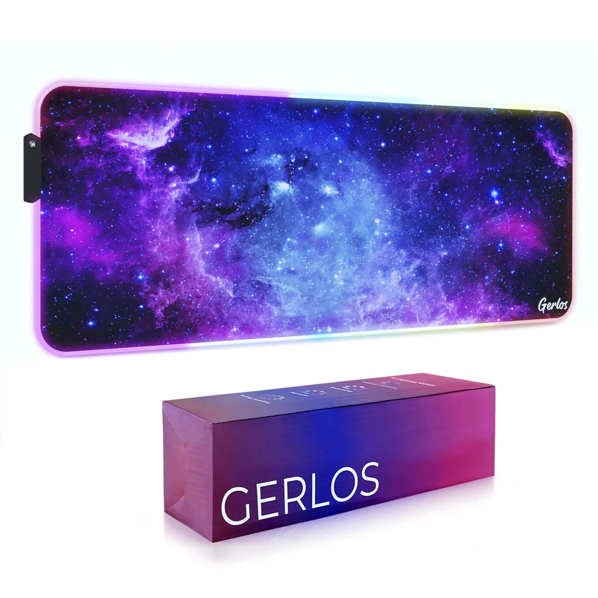  Gerlos NFS1121 RGB Mouse Pad 31.5 x 11.8 in Violet — product photo