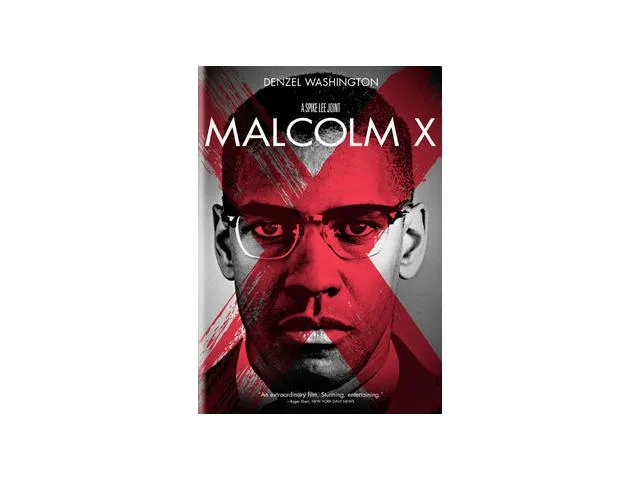 DVD case for Malcolm X 1992 film directed by Spike Lee