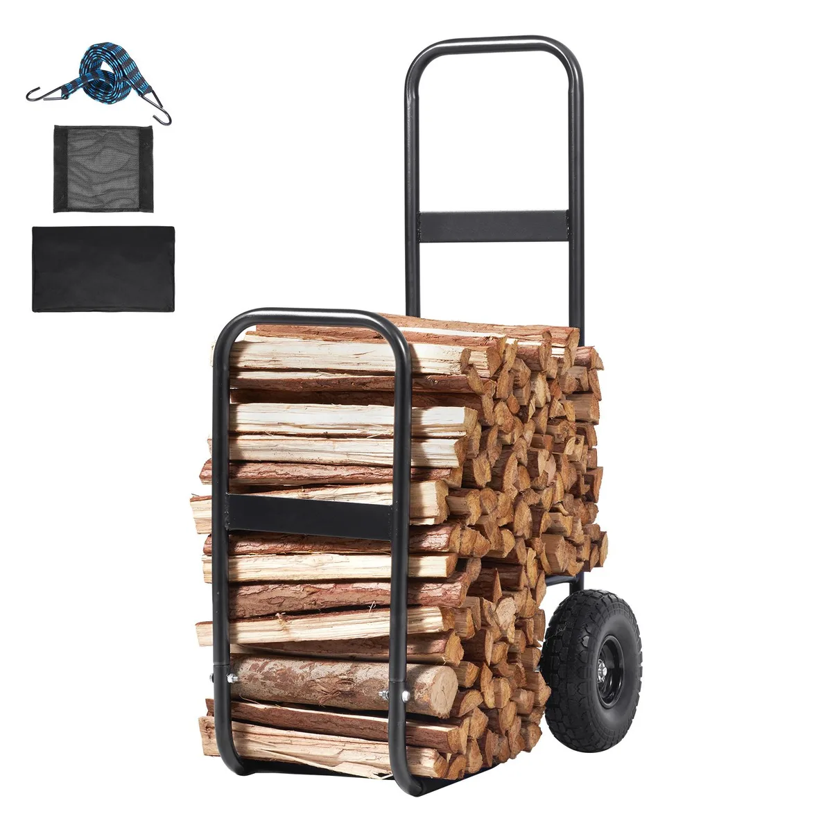 VEVOR VEVOR Firewood Log Cart 250 lbs FC1359 W/C-SYT Black — product photo