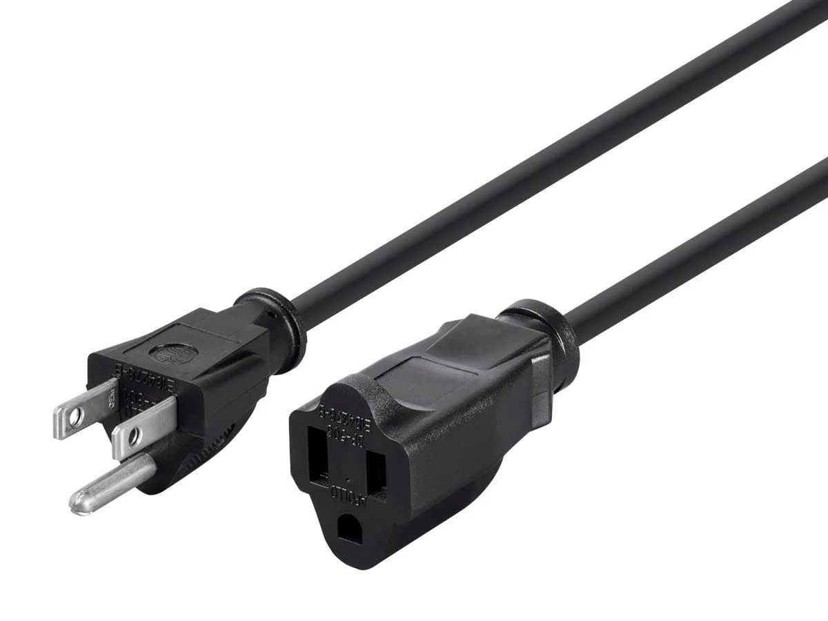 Monoprice Inc. Monoprice Inc. 105301 Power Extension Cord 15 ft Black 16AWG 13A — product photo