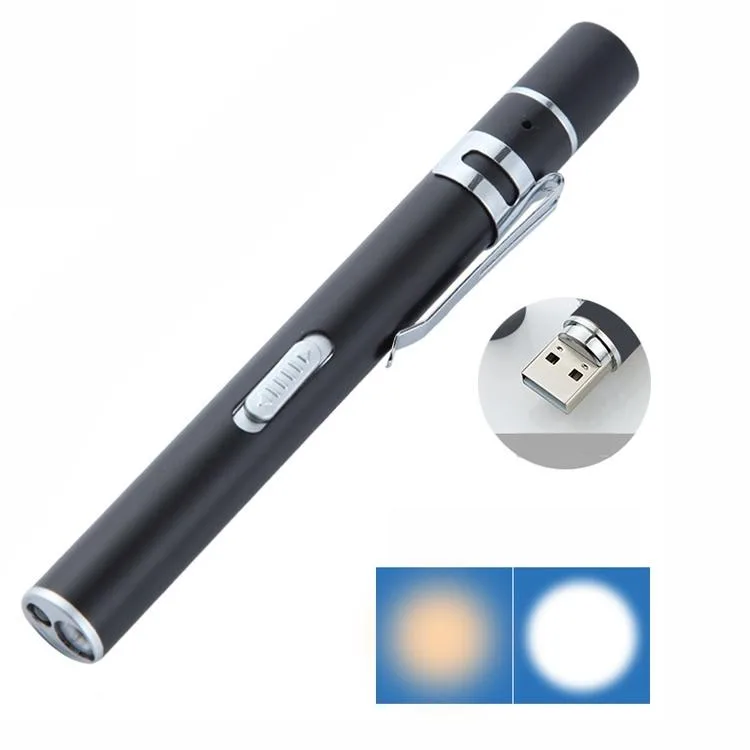 allentian allentian Pupil Pen Light Dual LED Black 13 x 1.3 cm — product photo