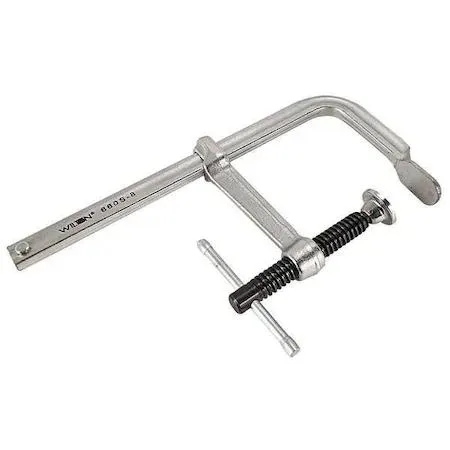 Wilton 8 inch bar clamp with steel handle and 4 inch throat depth