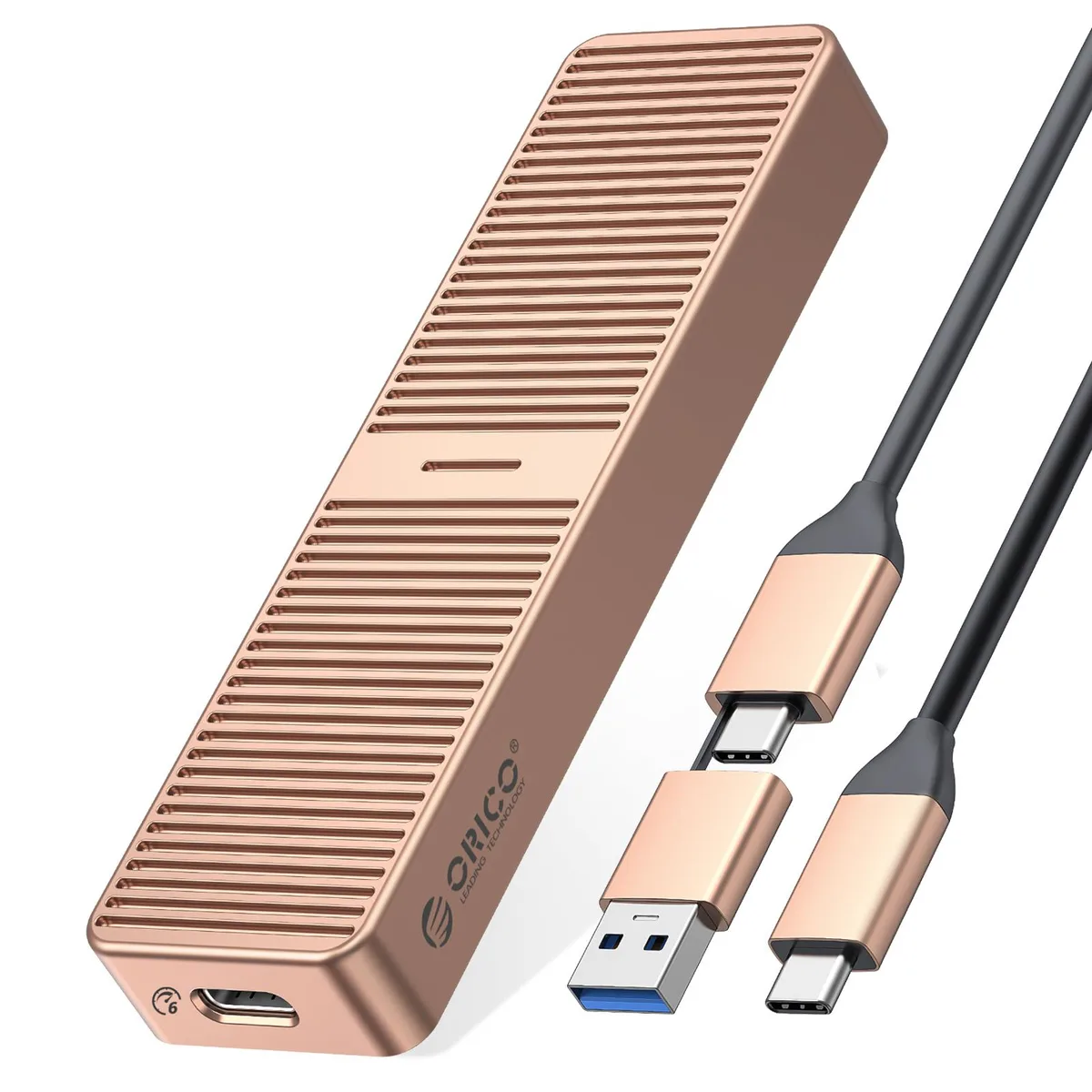 Orico Orico M.2 SATA SSD enclosure USB 3.2 Gen2 10Gbps Rose Gold — product photo