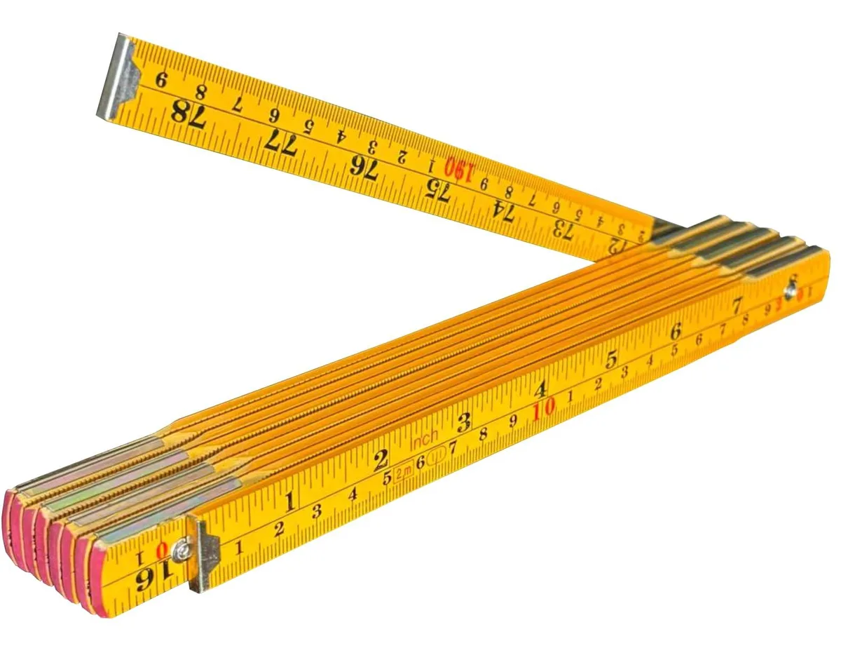 BINZER 6.5ft/2m Folding Wood Ruler — product photo
