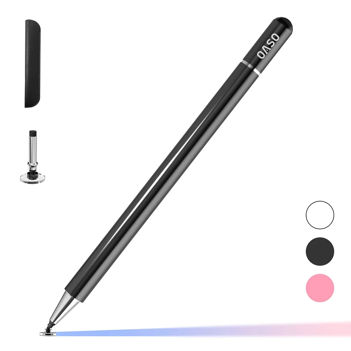  OASO 1010B Capacitive Disc Tip Stylus Black — product photo