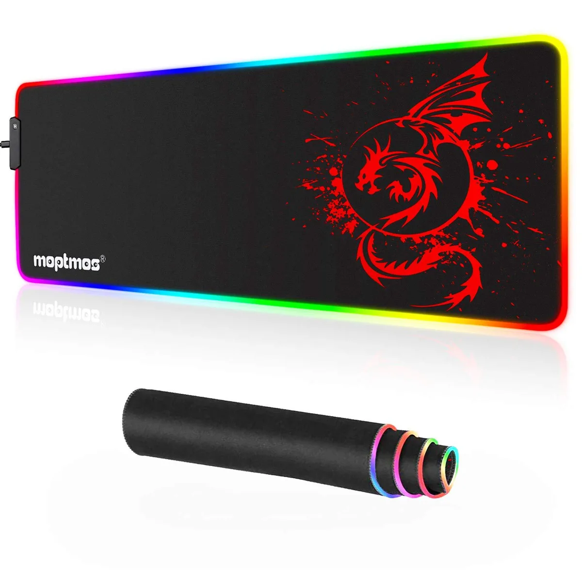 KEHIPI KEHIPI RGB Gaming Mouse Pad 31.5 x 11.8 Inch Red 15 Modes — product photo