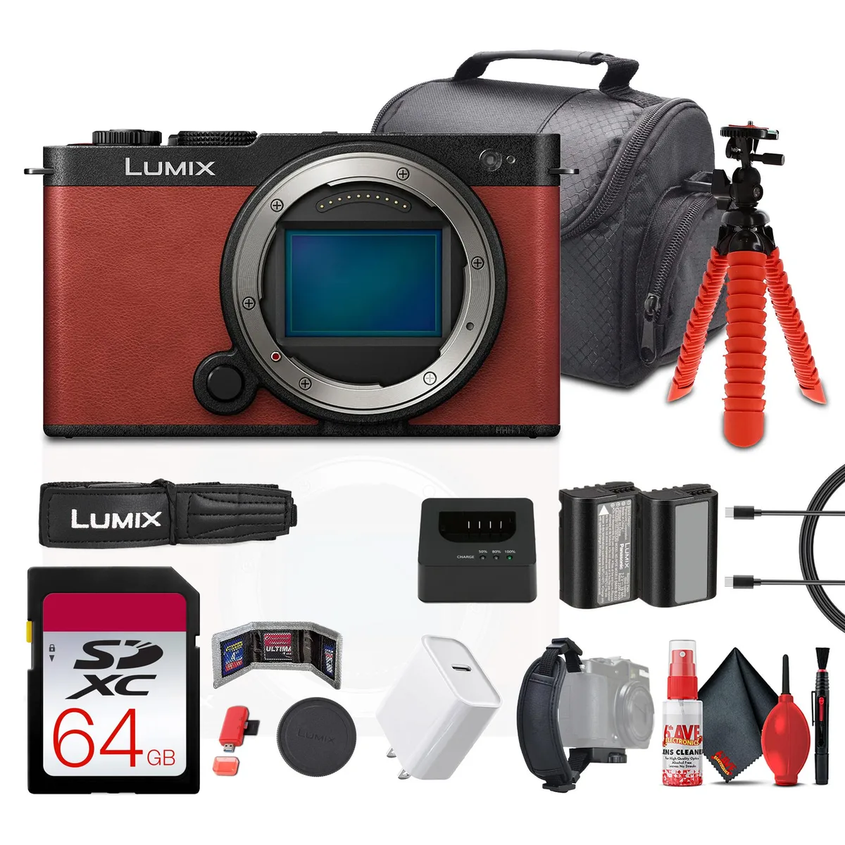 Panasonic Panasonic Lumix S9 Mirrorless Camera Kit Red 24.2MP 64GB — product photo