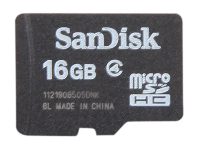 SanDisk SanDisk SDSDQM-016G-B35 16GB microSDHC memory card — product photo