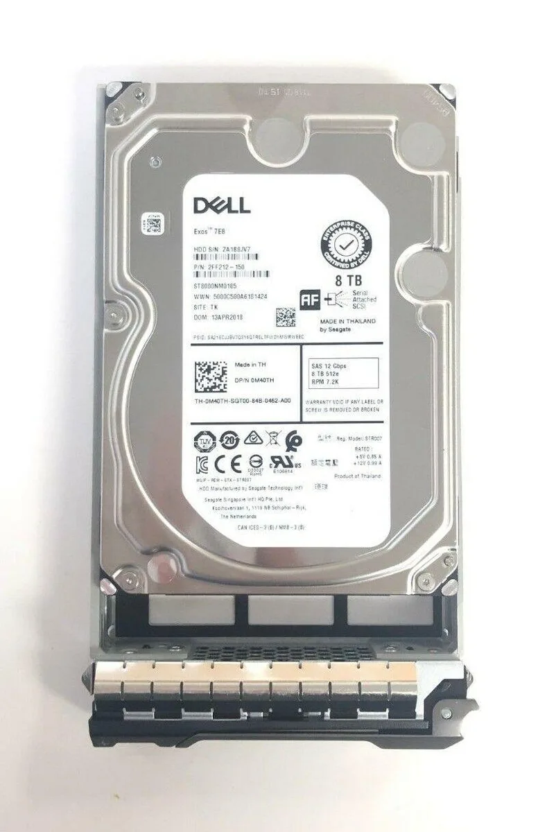 DELL DELL 400-AMPD 8TB 7200RPM SAS 3.5" internal hard drive — product photo