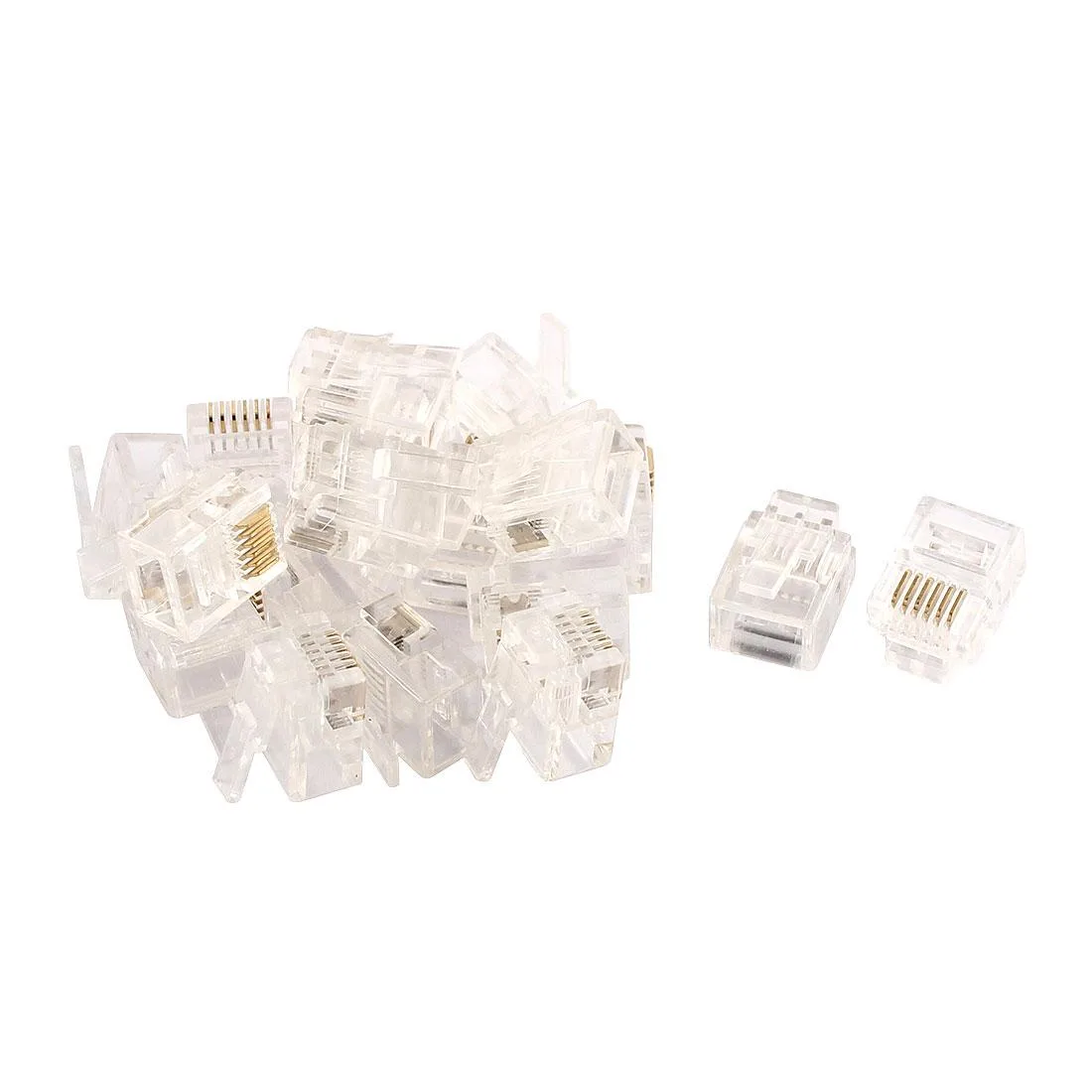 Unique-Bargains Unique-Bargains RJ12 6P6C Modular Plug 20pcs — product photo