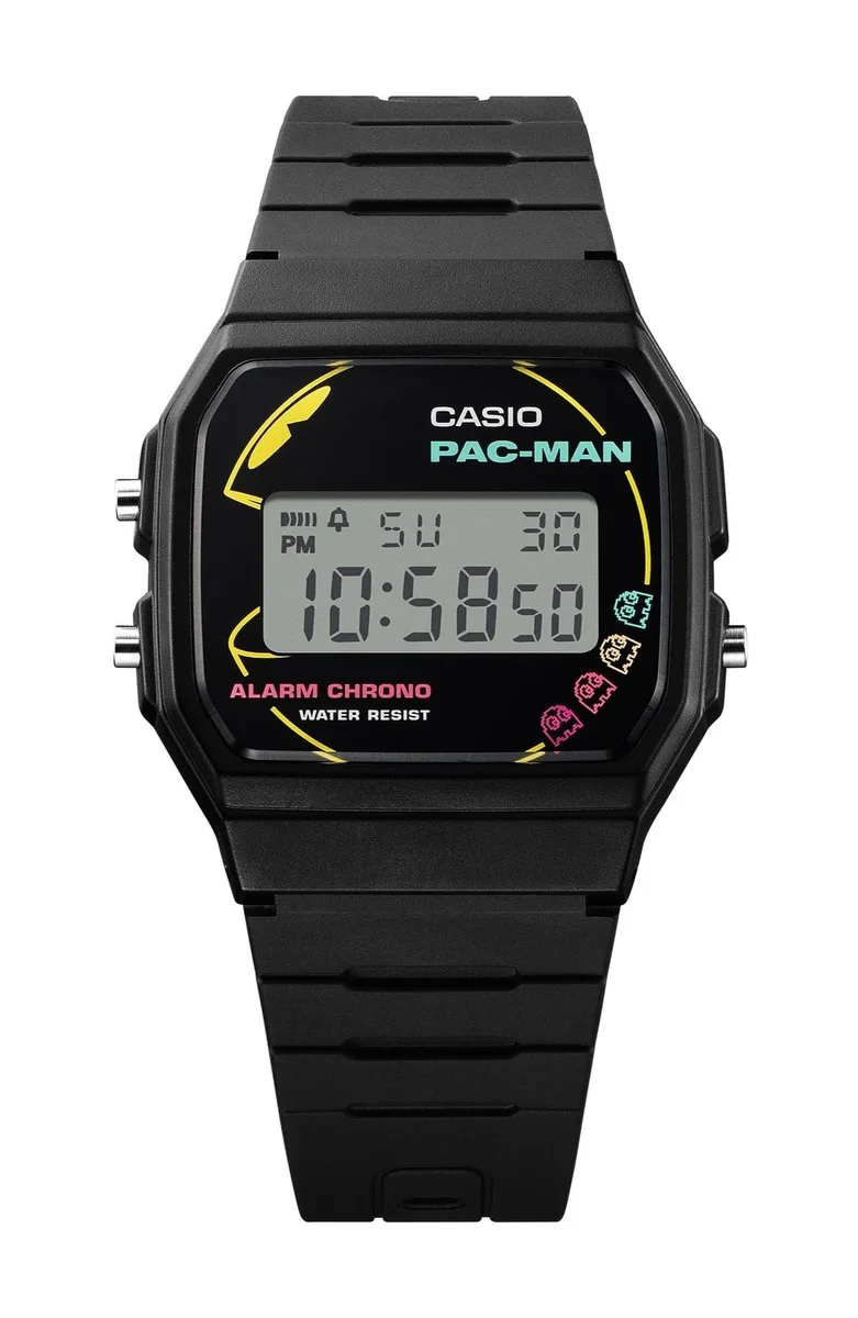 CASIO CASIO F-91WPC-1A PAC-MAN Bio-Based Resin Strap Digital Watch — product photo