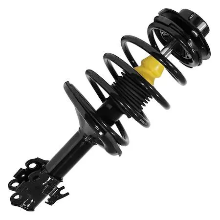 Unity 11552 front right complete strut assembly, silver metal coil spring and housing