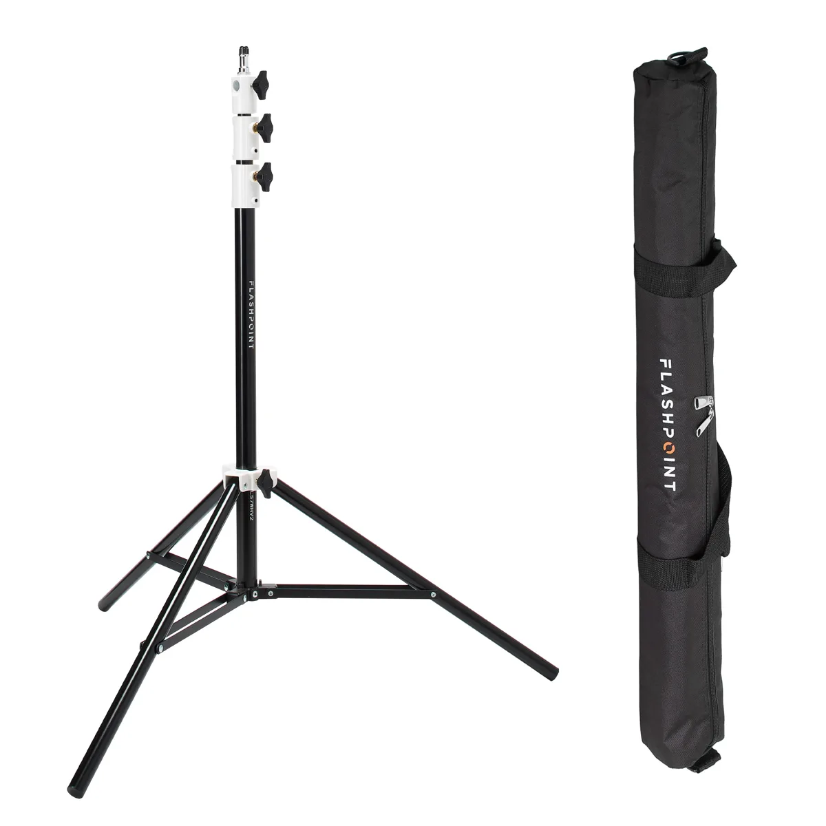 Flashpoint Brand Flashpoint Brand 7.2 ft Compact Mirrorless Camera Light Stand White 14 lb — product photo