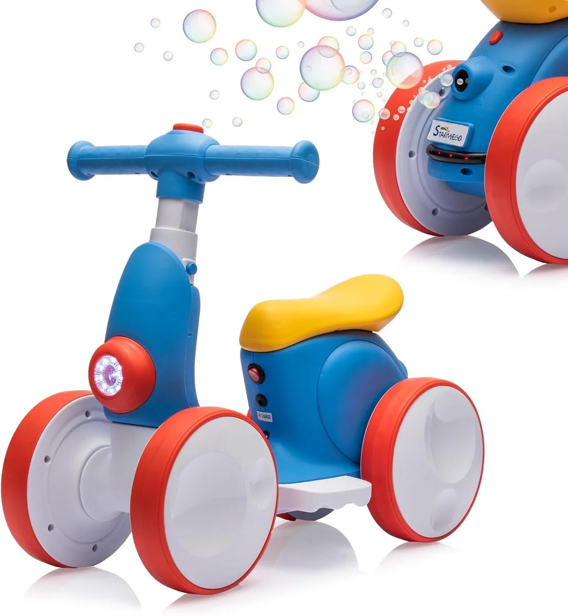 usbroway usbroway Electric Balance Bike with Bubble Machine Blue Red — product photo