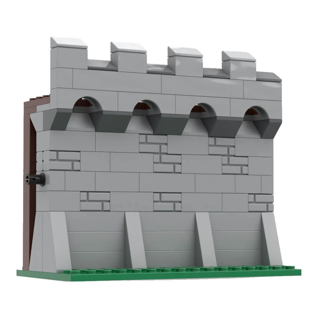 ZITIANYOUBUILD ZITIANYOUBUILD MOC-77852 Medieval Modular Wall 115 Parts Educational Building Set — product photo