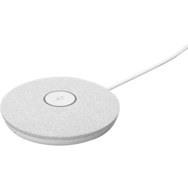 Graphite audio stand with mute button and indicator light