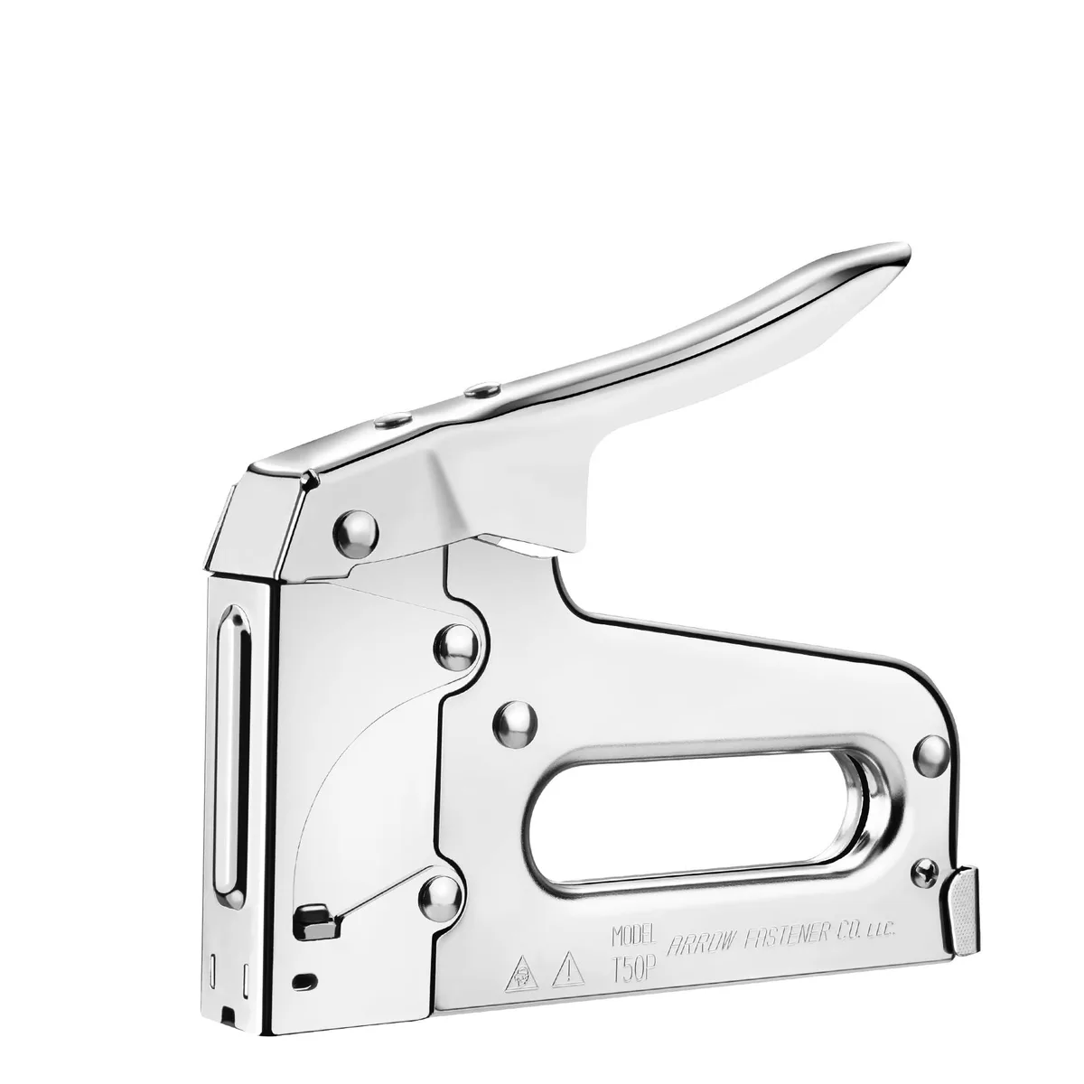  Arrow Fastener T50 Manual Staple Gun, Chrome, 11 L x 3 W x 2 H inches — product photo