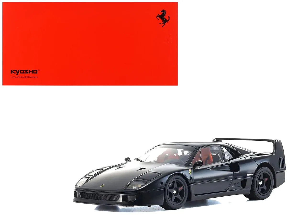 KYOSHO KYOSHO Ferrari F40 Black 1/18 Diecast Model Car — product photo