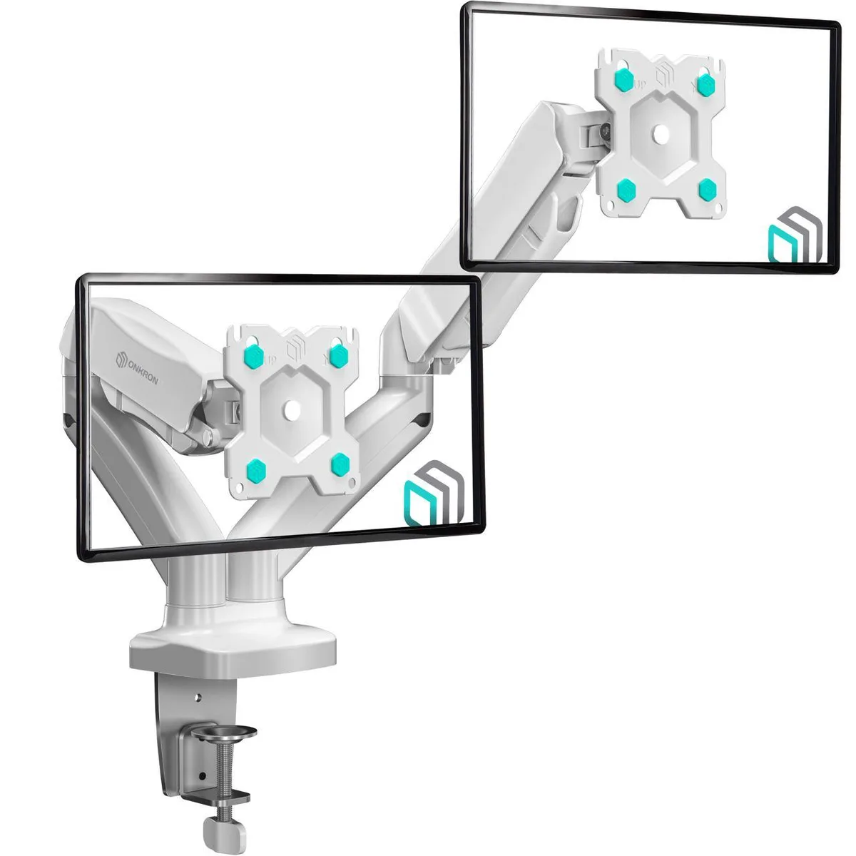 ONKRON ONKRON Dual Monitor Stand G160 White video accessory — product photo