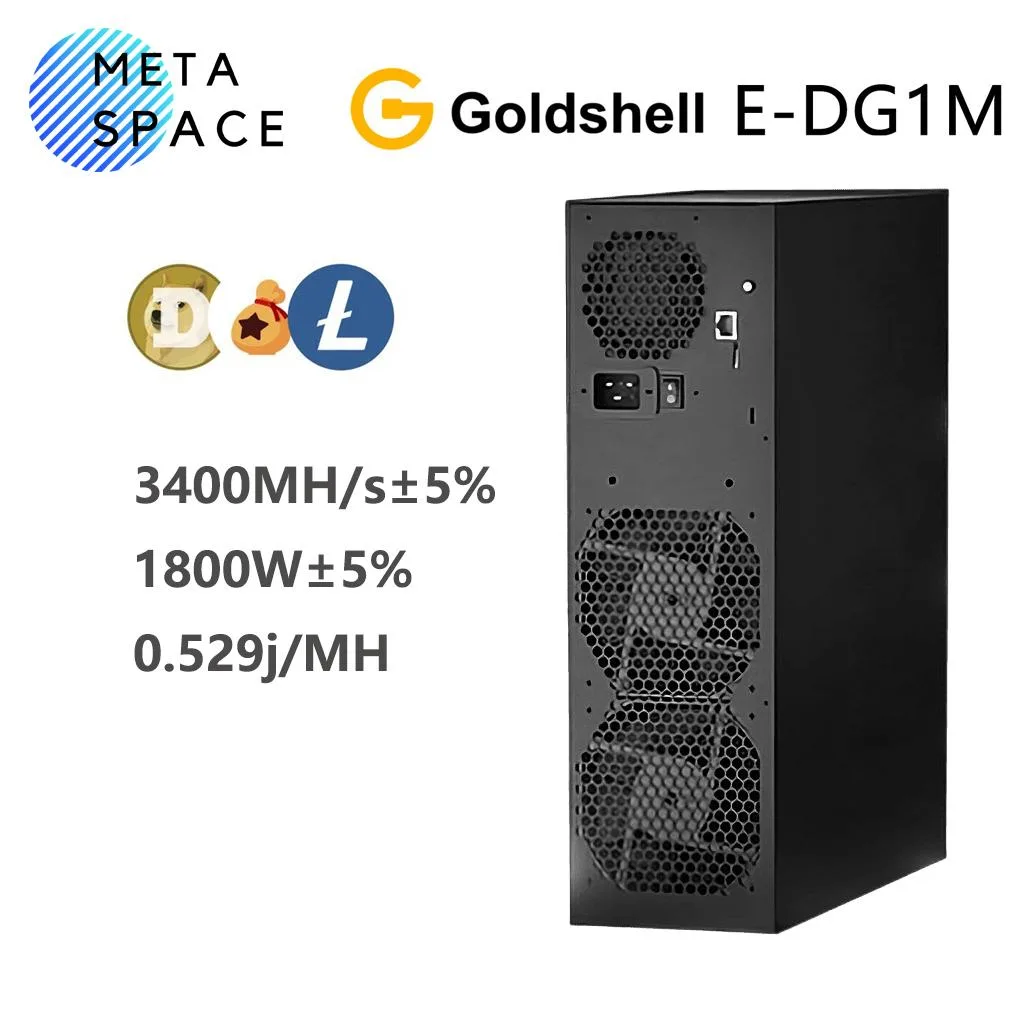 AFRNDK AFRNDK Gold-shell Echo E-DG1M 3400MH/s 1800W Scrypt ASIC mining hardware — product photo