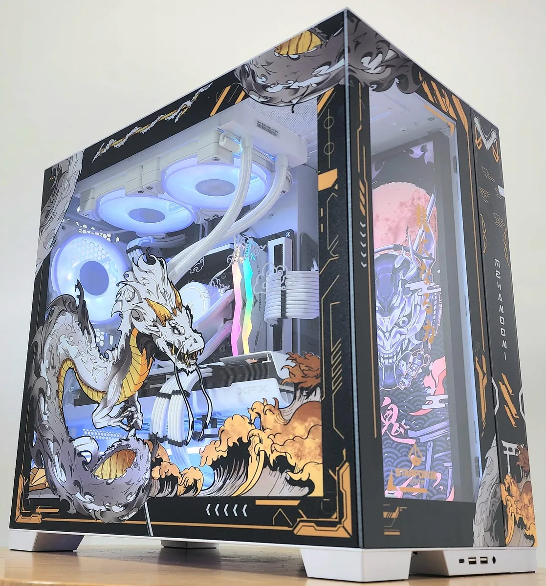 Custom Custom Gaming PC Ryzen 7 7700 16GB DDR5 1TB NVME RX 7800 XT Frostflow X 240mm White AIO — product photo