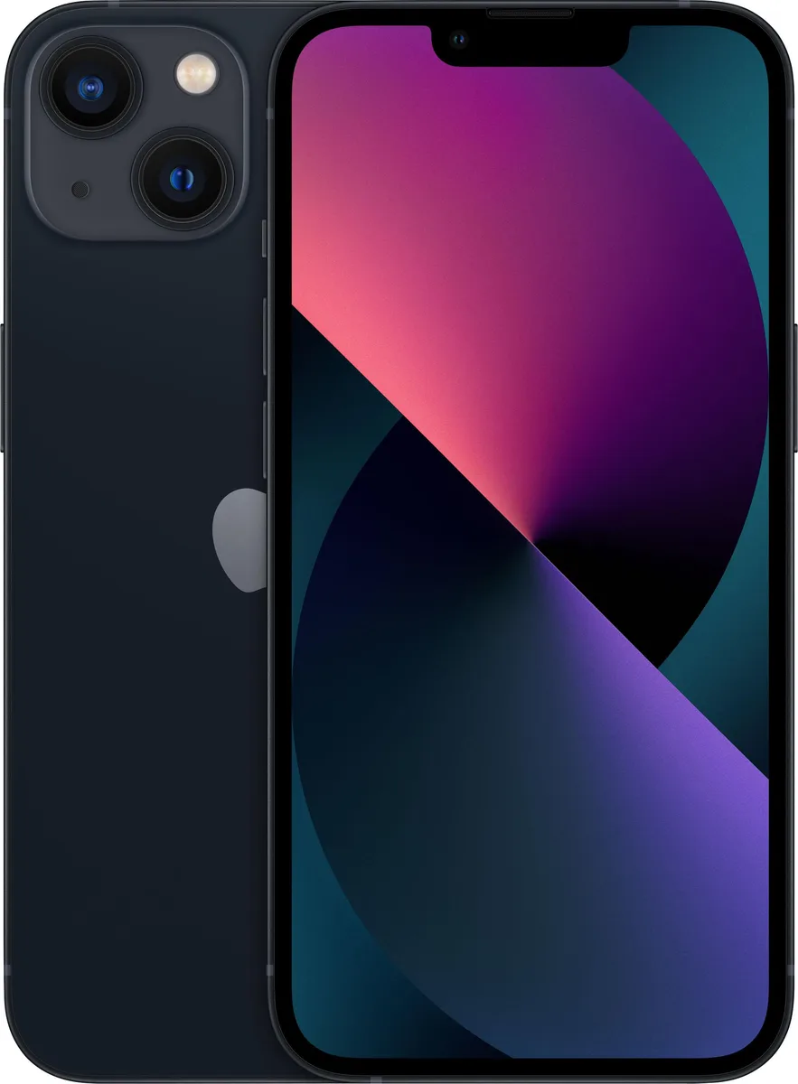 Apple Apple iPhone 13 128GB Midnight cell phones - unlocked — product photo