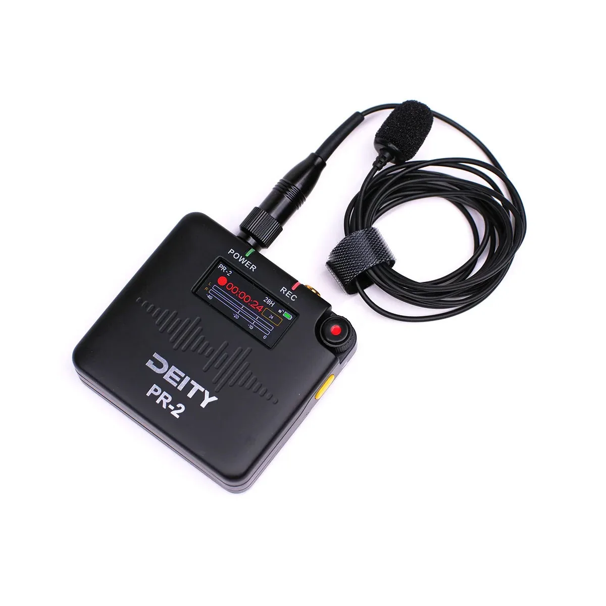 Deity Microphones Deity Microphones PR-2 32-bit float pocket recorder with lavalier microphone — product photo