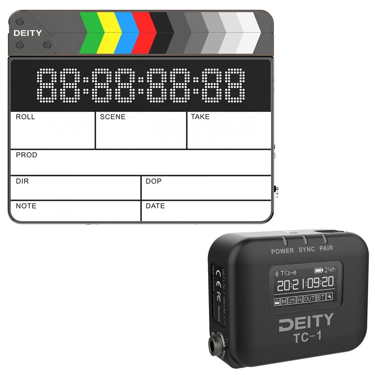 Deity Microphones Deity Microphones TC-SL1 BT Smart Slate with TC-1 Generator Box — product photo