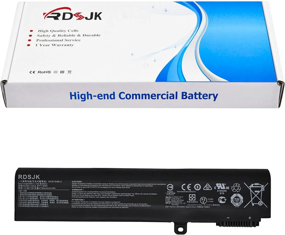 PISKEKAT PISKEKAT BTY-M6H laptop battery 10.86V 51Wh — product photo