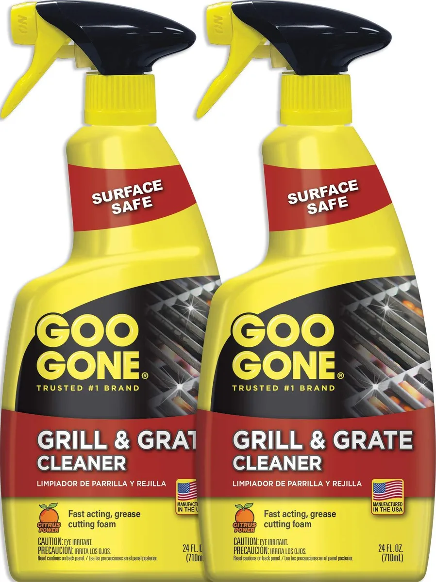 Two orange 24-ounce spray bottles with white labels