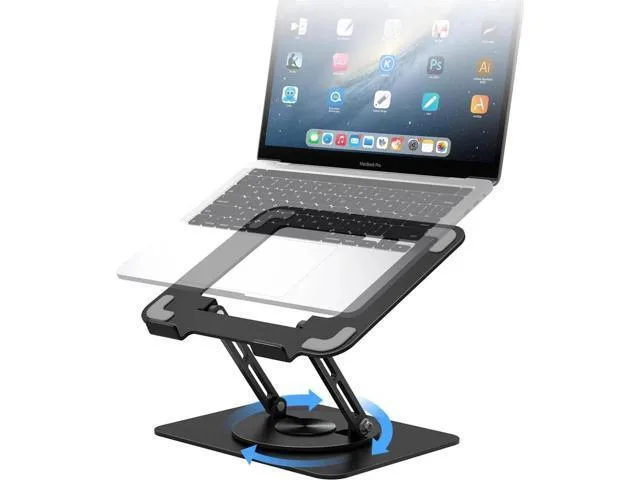 LORDWORLD LORDWORLD Adjustable Laptop Stand 360° Rotating Base 10-16" Black — product photo