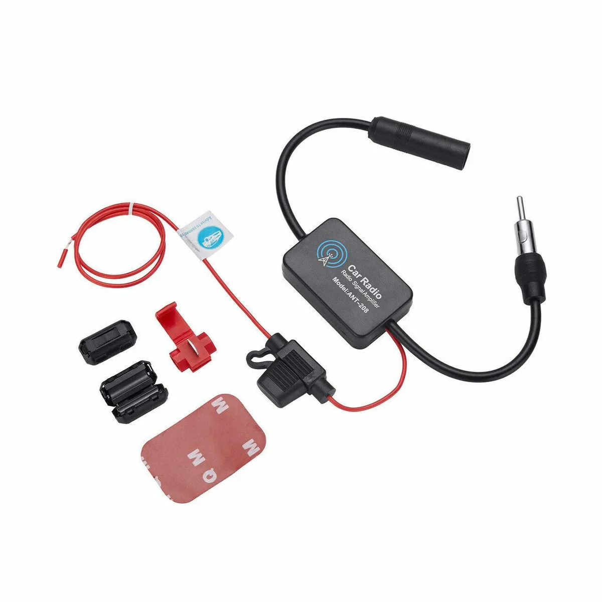 The Perfect Part The Perfect Part FM AM Antenna Amplifier Booster 12V 25-30dB car electronics accessory — product photo