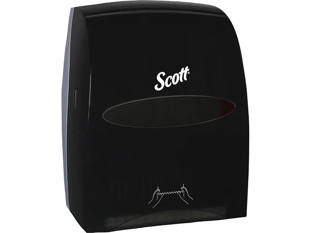 Scott Scott 46253 Essential Manual Hard Roll Towel Dispenser Black 12.63" x 16.13" x 10.2 — product photo