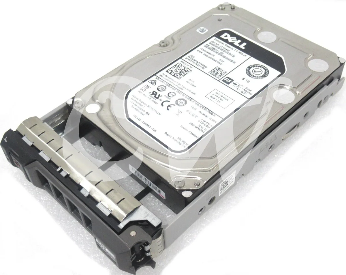 DELL DELL 8TB 7200RPM SAS 12Gb/s 512MB 3.5in internal hard drive ST8000NM0075 — product photo