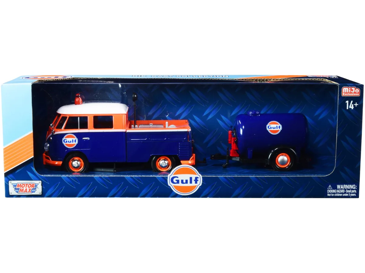 MOTORMAX MOTORMAX Volkswagen Service Pickup Truck Gulf Oil 1/24 Diecast — product photo