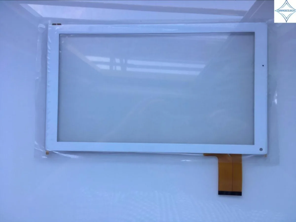 White 10.1 inch capacitive touch digitizer glass panel 50pin 253x148mm