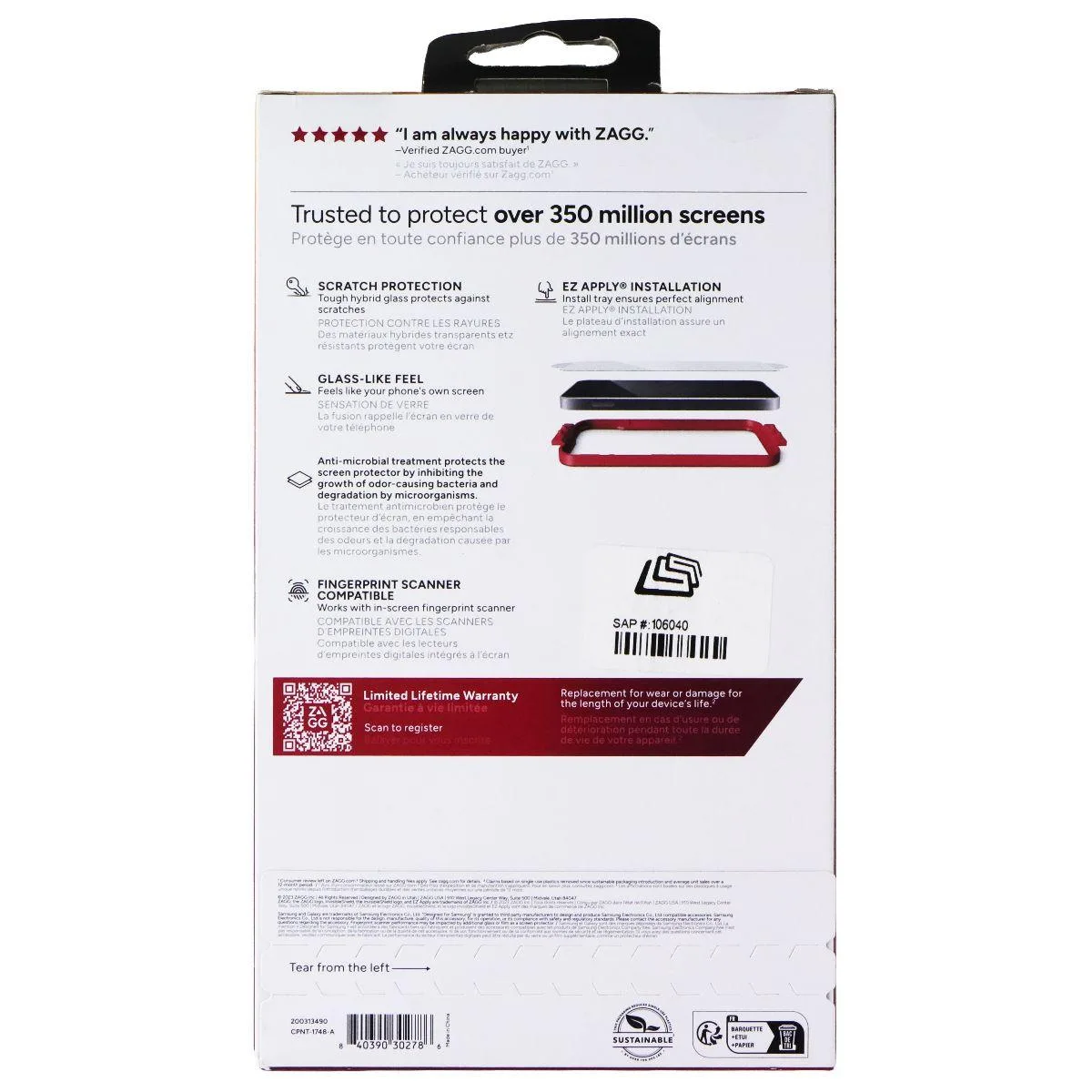 ZAGG ZAGG Fusion Protect Screen Protector for Samsung Galaxy S24+ — product photo