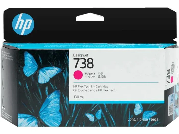 HP HP 498N6A 738 130-ml magenta printer ribbon — product photo