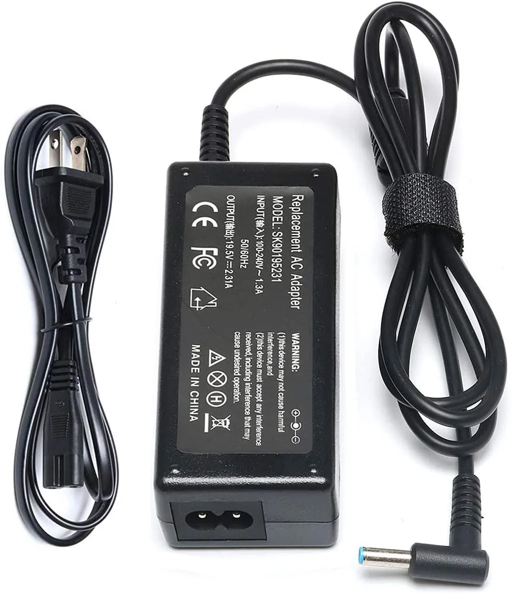 myVolts myVolts 45W AC Adapter 19.5V 2.31A 4.5mm Blue Tip HP 15-ay 15-ac 15-af Series — product photo