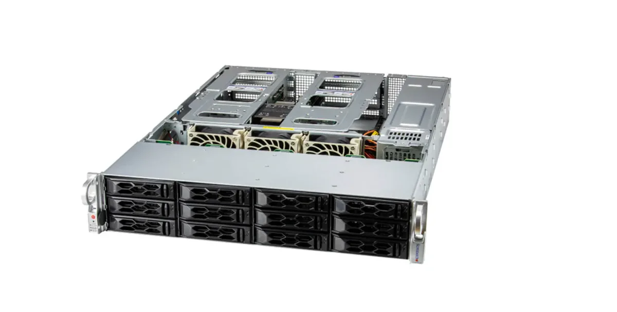 Supermicro Supermicro SYS-521C-NR barebone server 12×3.5" 16 DIMM 5600 MHz 1200W — product photo