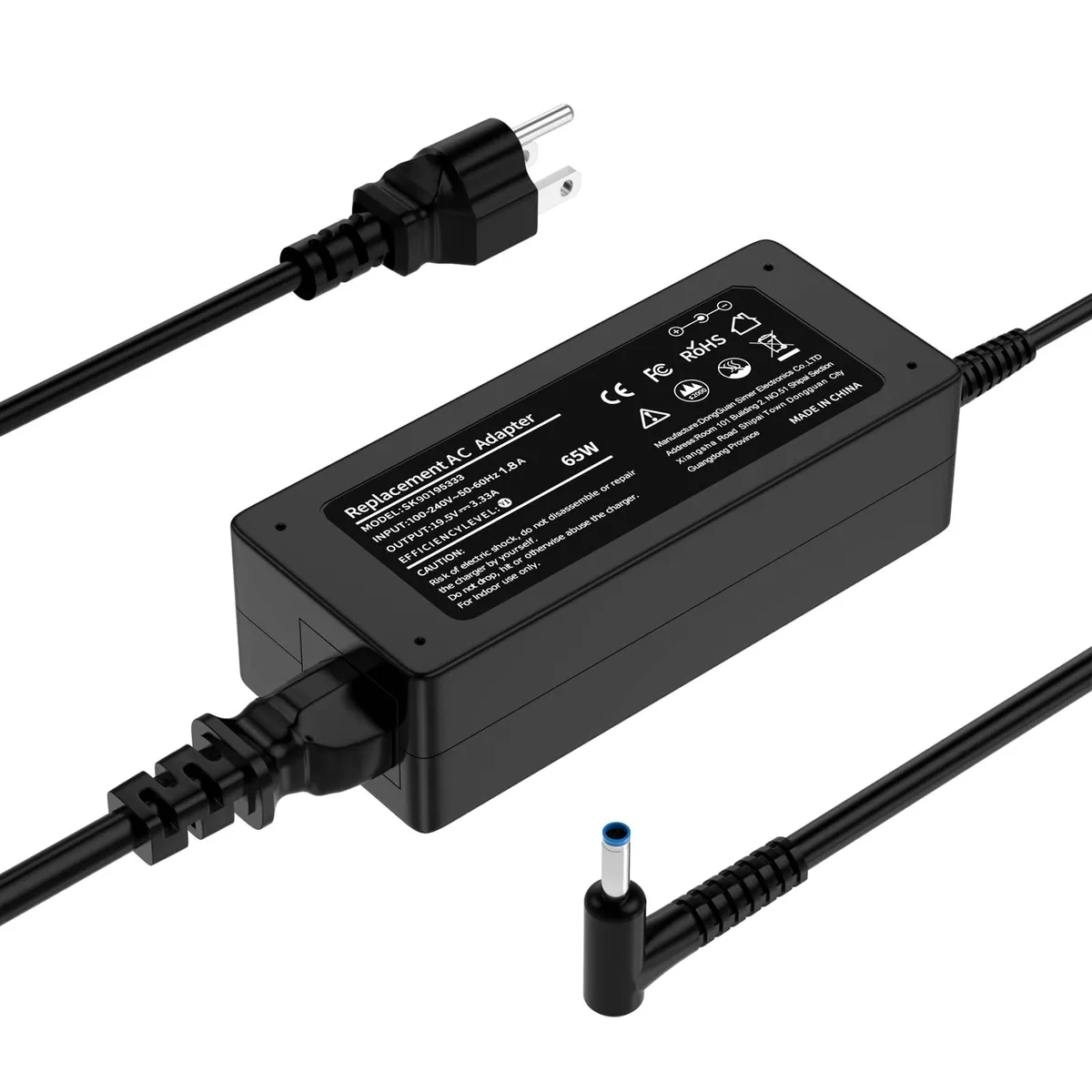  2-Power SK90195333 65W AC Adapter 19.5V 3.33A 4.5mm×3.0mm pin — product photo