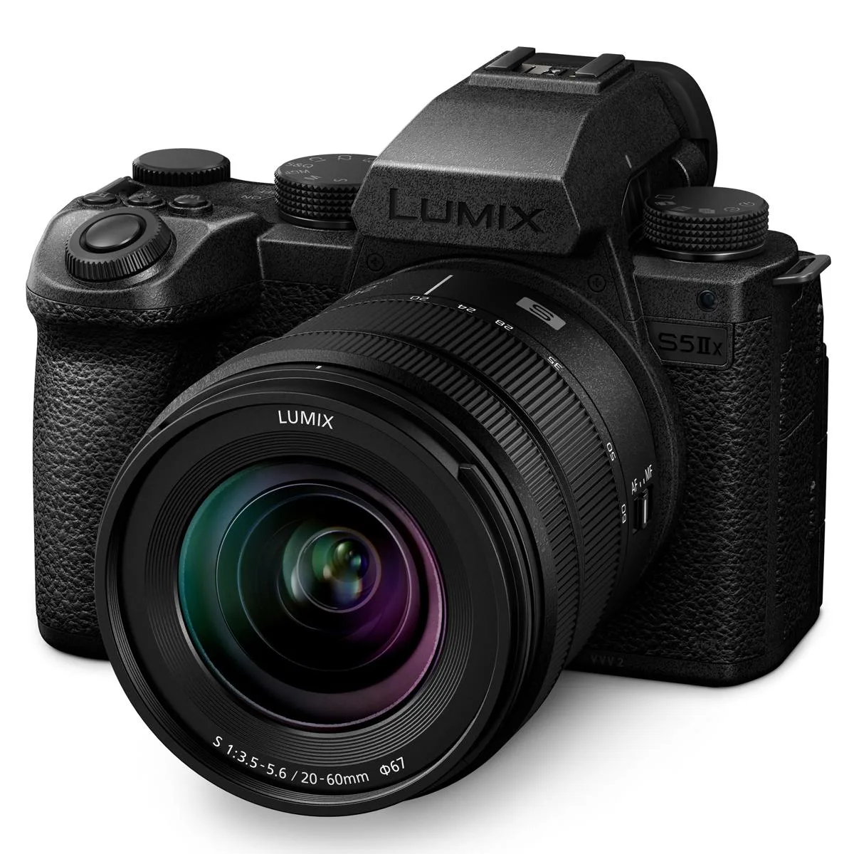 Panasonic Panasonic LUMIX S5IIX with 20-60mm f/3.5-5.6 Lens compact mirrorless camera — product photo