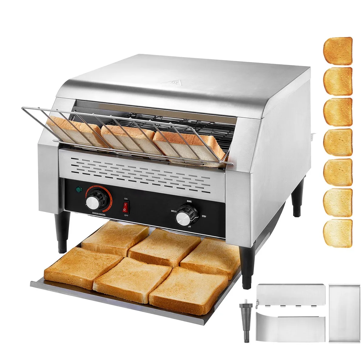 VEVOR VEVOR Commercial Conveyor Toaster 450 Slices/Hour 21.77in — product photo