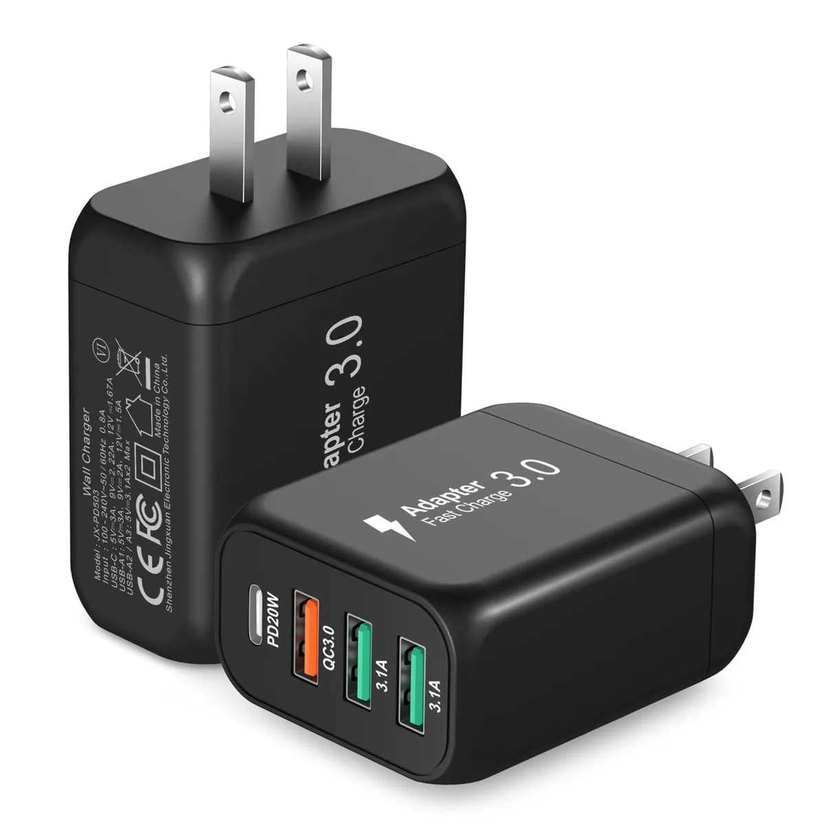  Bangfun JX-PD501 40W 4-Port USB Charger Black — product photo