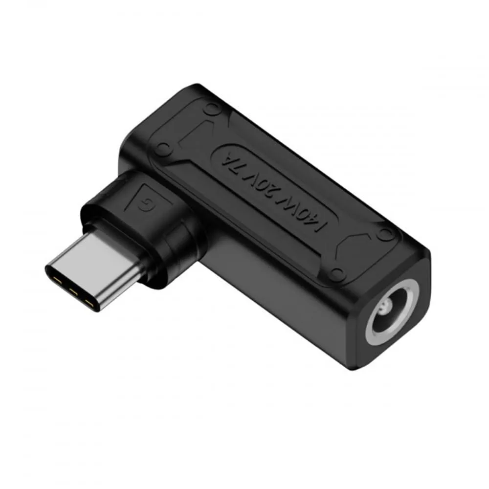 Vszerda Vszerda UC-066-5521MM-HX 140W DC 5.5x2.1mm to USB-C 90° Adapter — product photo