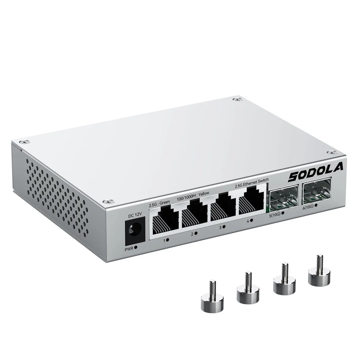 NETGEAR ProSafe 4×2.5G + 2×10G SFP+ Unmanaged Switch — product photo