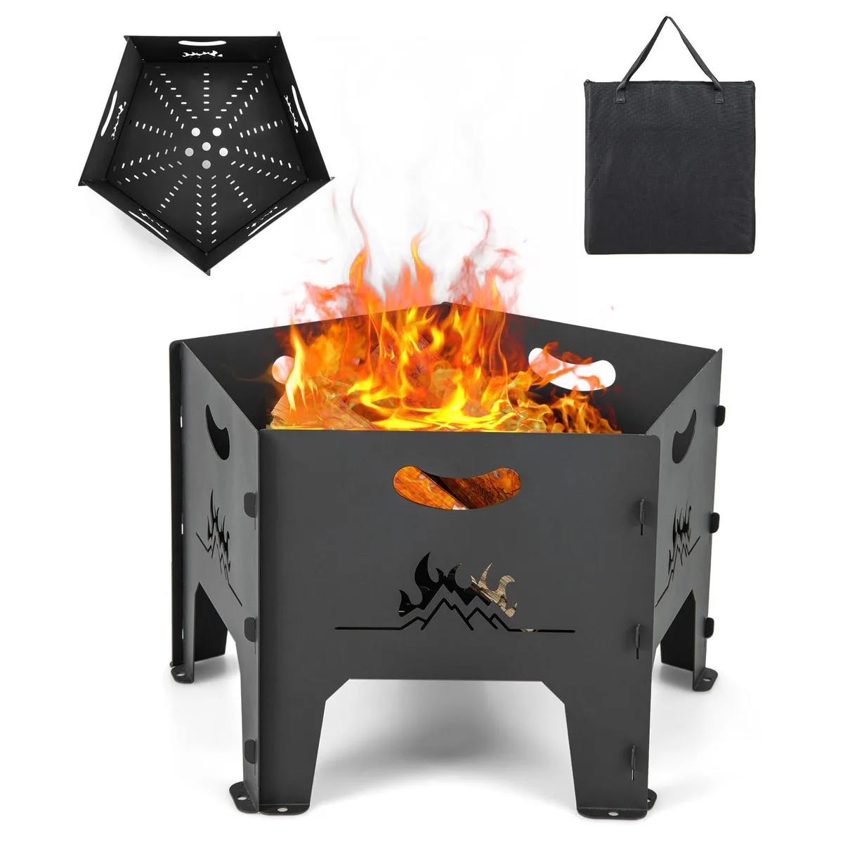 SlickBlue SlickBlue 19 Inch Collapsible Fire Pit with Storage Bag — product photo